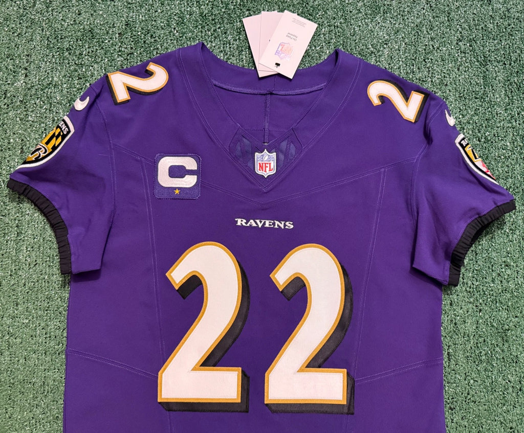 Derrick Henry Baltimore Ravens Jersey #22 Nike Vapor FUSE Elite Purple Size 40 (M) NFL