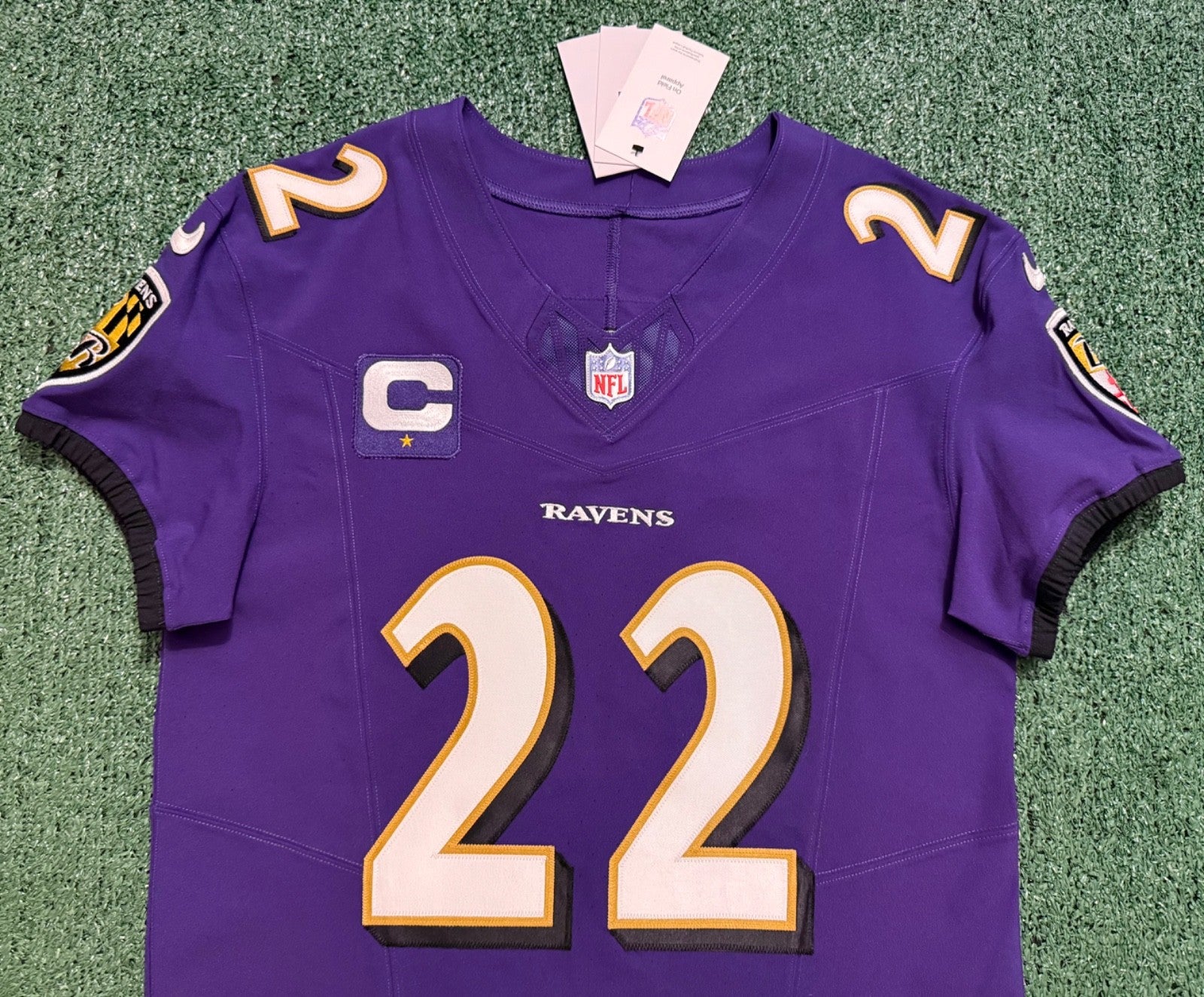 Derrick Henry Baltimore Ravens Jersey #22 Nike Vapor FUSE Elite Purple Size 40 (M) NFL