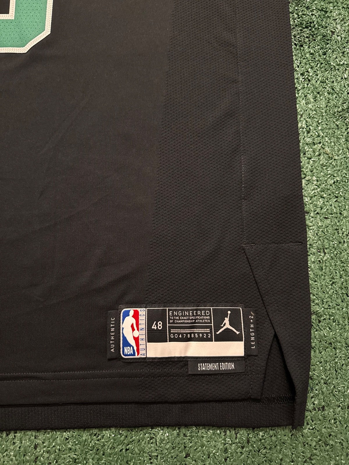 Jayson Tatum Boston Celtics Jersey #0 Nike ADV Authentic Black Size 48 (L) NBA