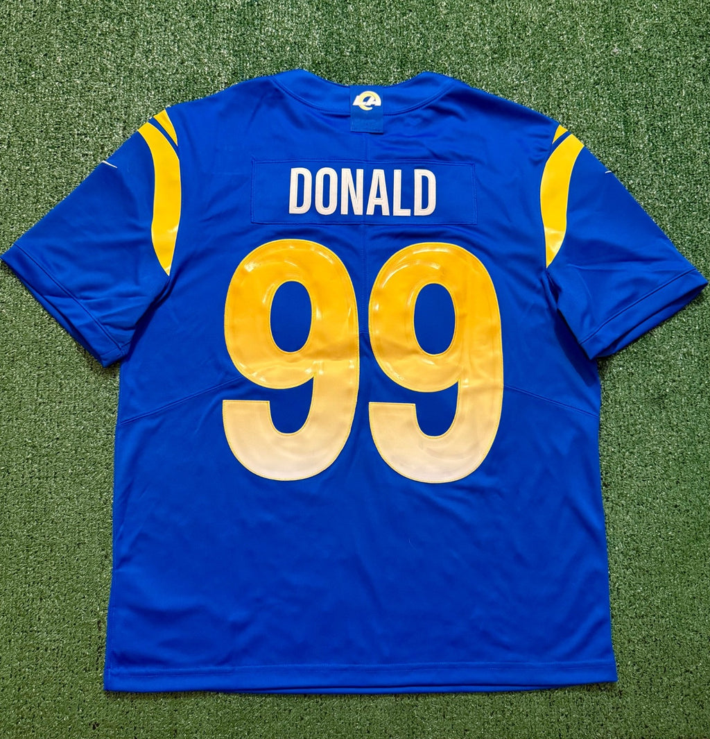 Aaron Donald Los Angeles Rams Jersey #99 Nike Vapor Limited Blue Size (XL) NFL
