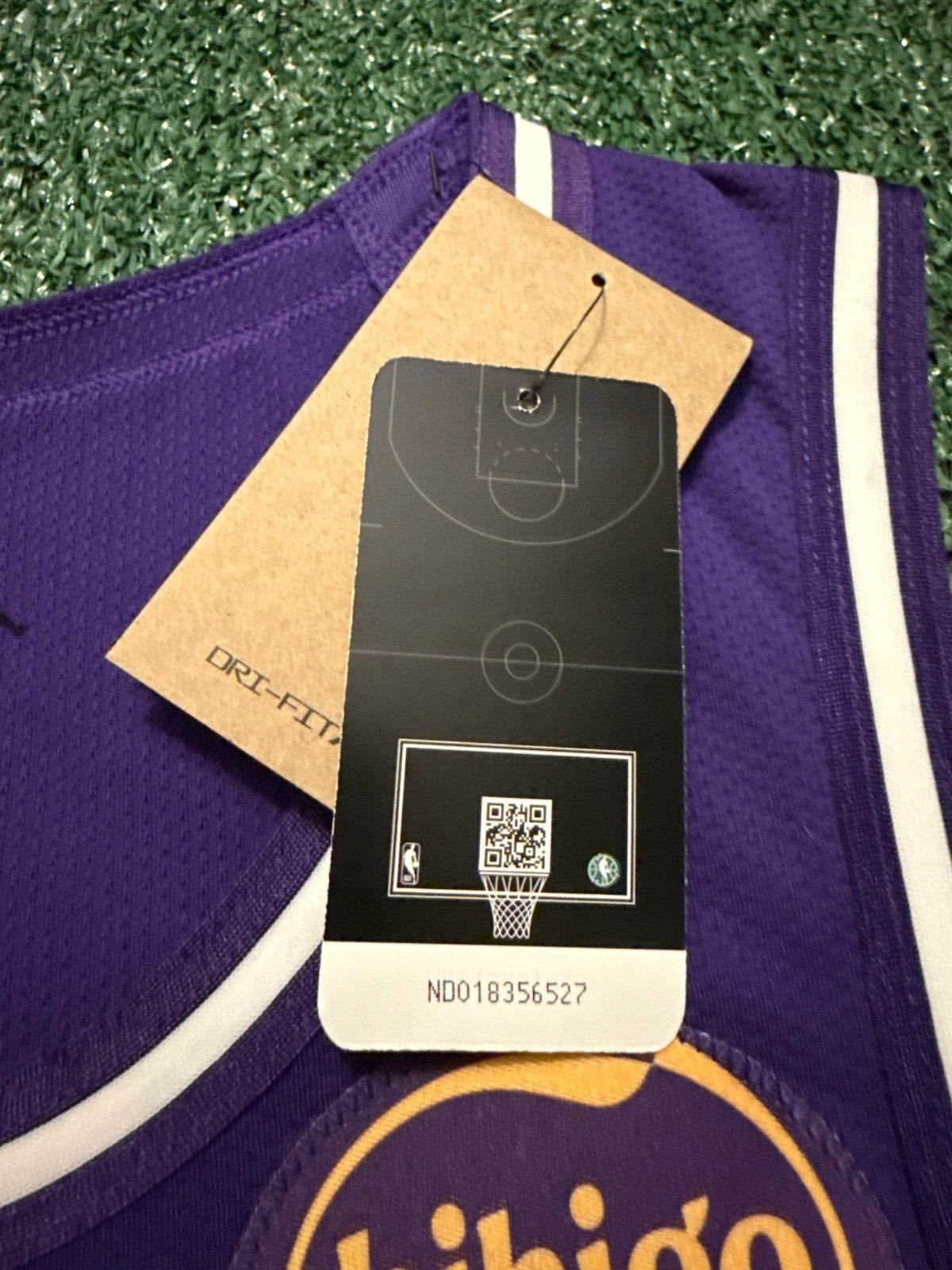 Luka Doncic Los Angeles Lakers Jersey #77 Nike ADV Authentic Purple Size 48 (L) NBA