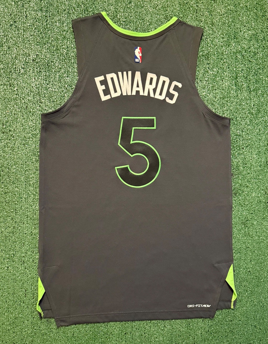 Anthony Edwards Minnesota Timberwolves Jersey #5 Nike ADV Authentic Gray Size 44 (M) NBA
