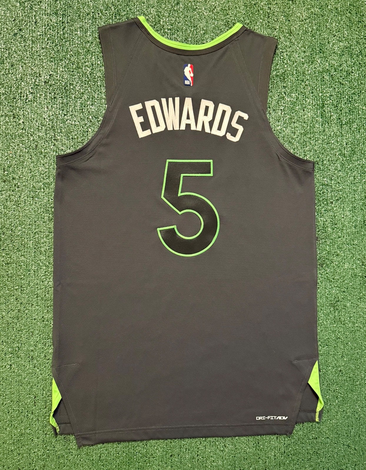 Anthony Edwards Minnesota Timberwolves Jersey #5 Nike ADV Authentic Gray Size 44 (M) NBA