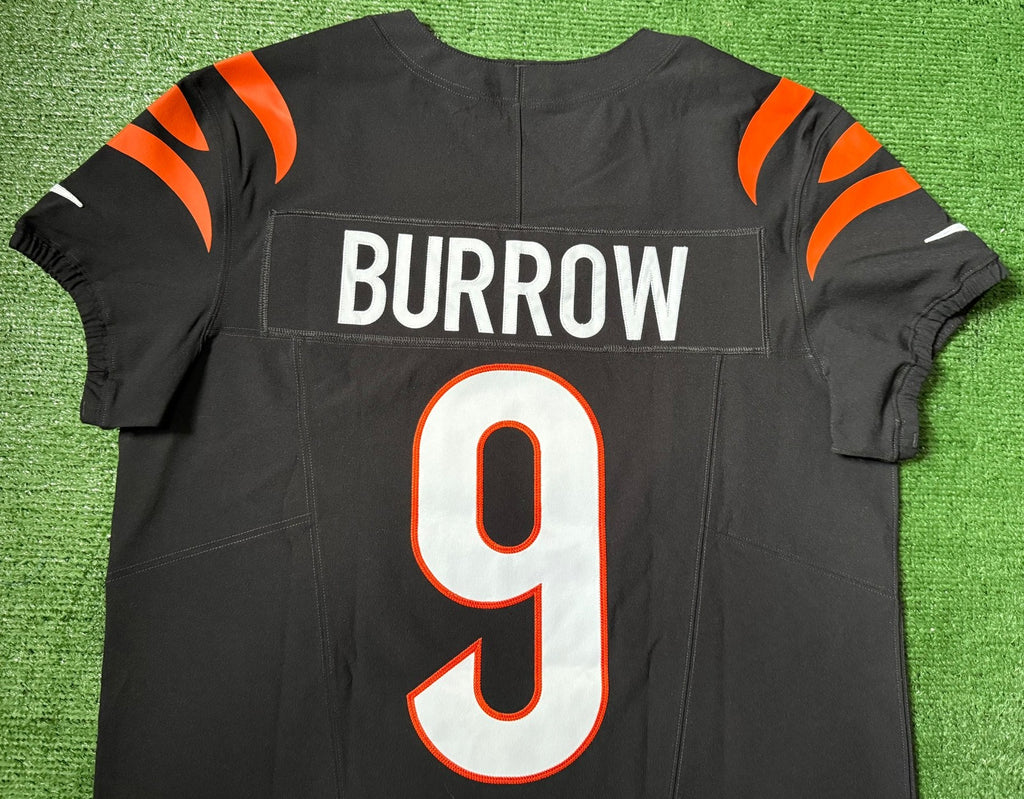 Joe Burrow Cincinnati Bengals Jersey #9 Nike Vapor FUSE Elite Black Size 44 (L) NFL