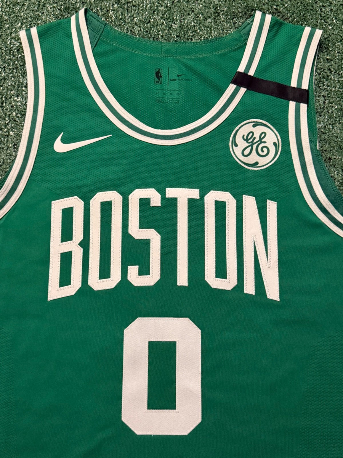 Jayson Tatum Boston Celtics Jersey #0 Nike VaporKnit Authentic Green Size 52 (XL) NBA