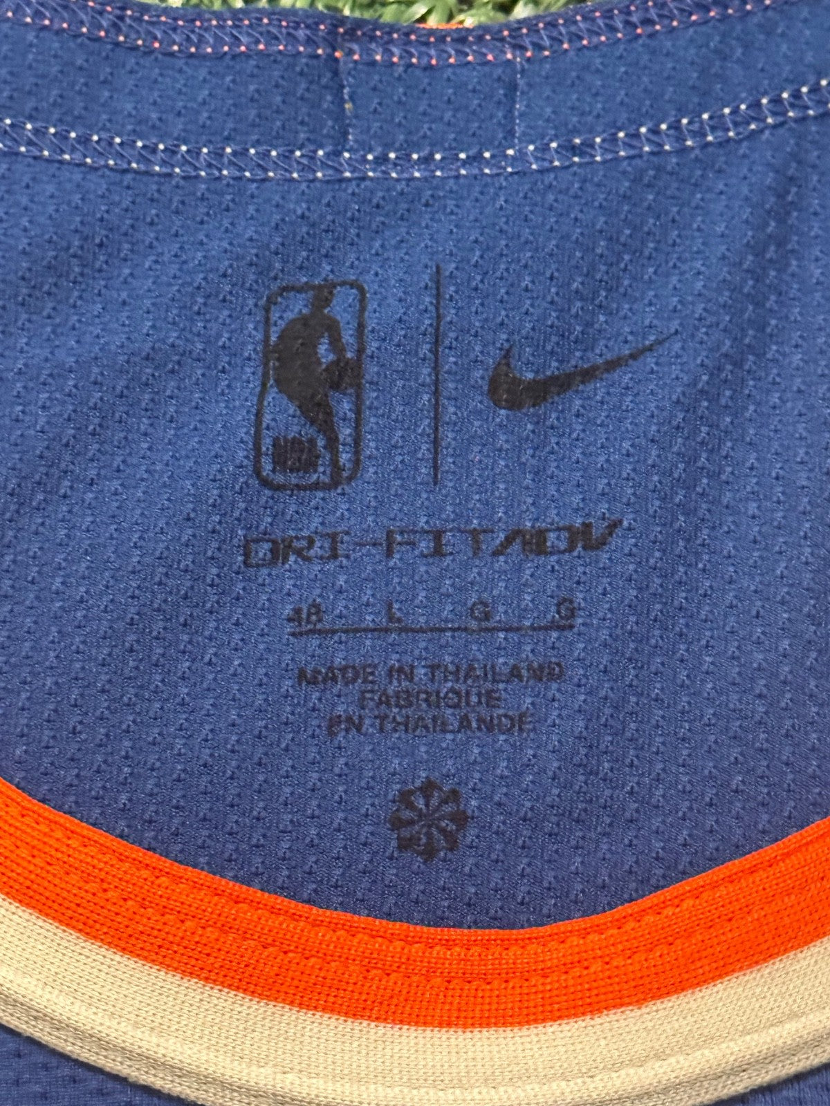 Jalen Brunson New York Knicks Jersey #11 Nike ADV Authentic Blue Size 48 (L) NBA