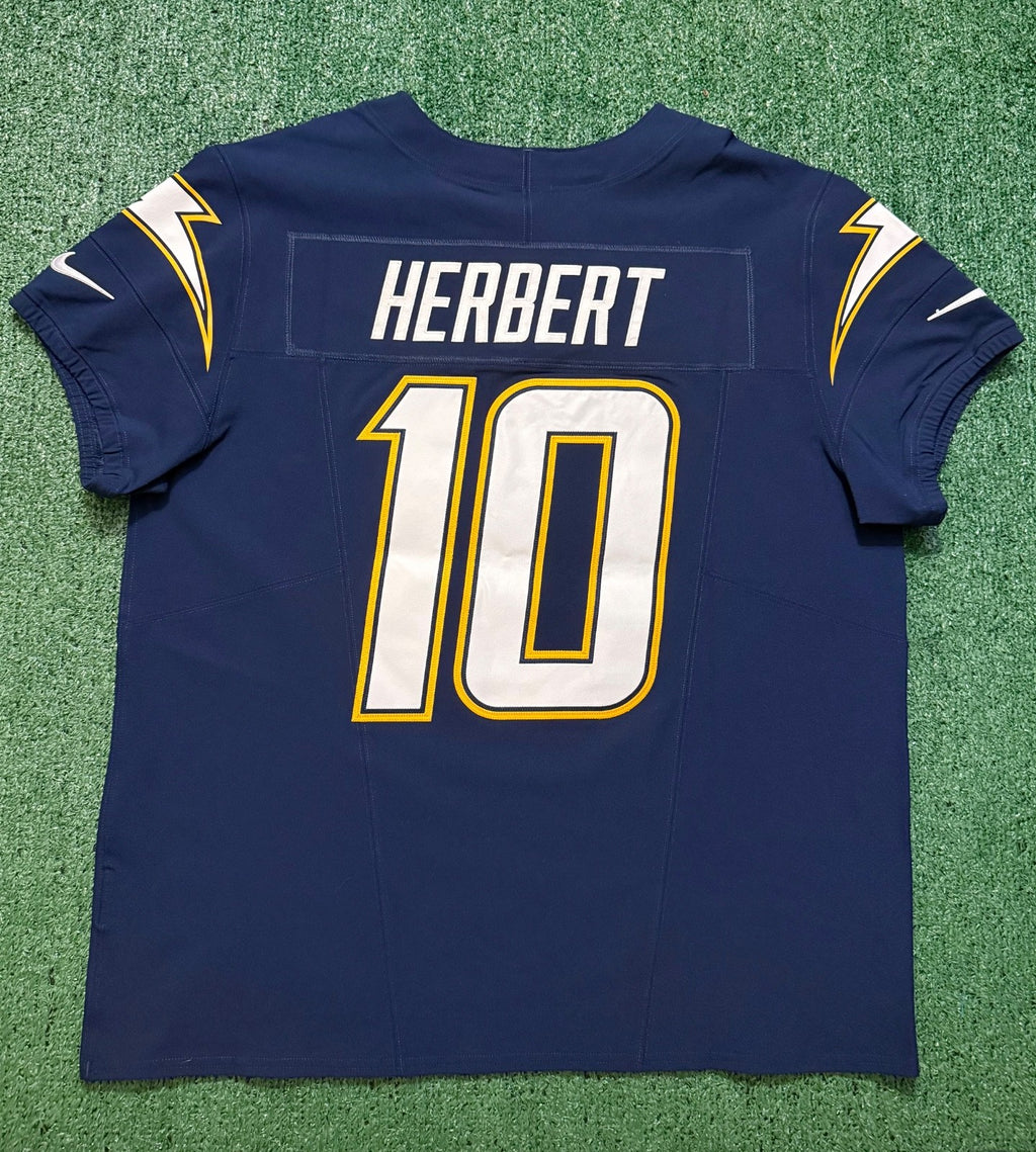 Justin Herbert Los Angeles Chargers Jersey #10 Nike Vapor Fuse Elite Navy Size 48 (XL) NFL