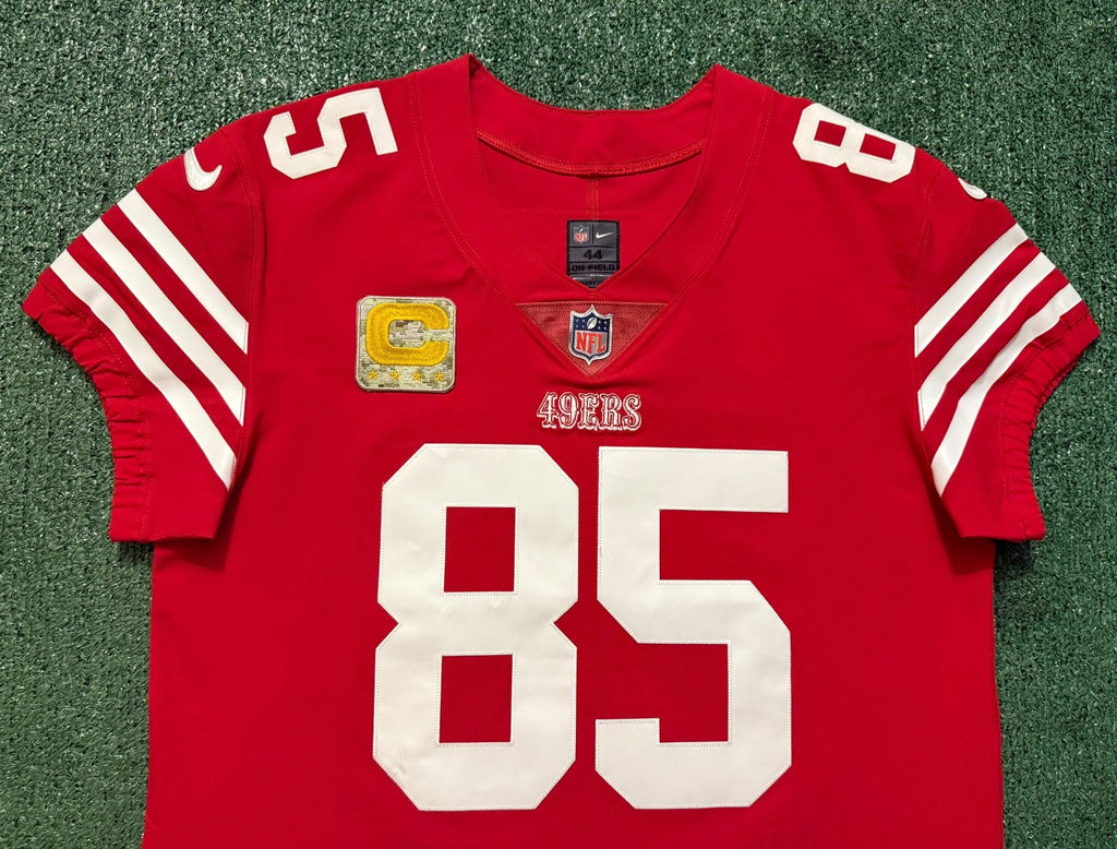George Kittle San Francisco 49ers  Jersey #85 Nike Vapor Elite red Size 44 (Large) NFL