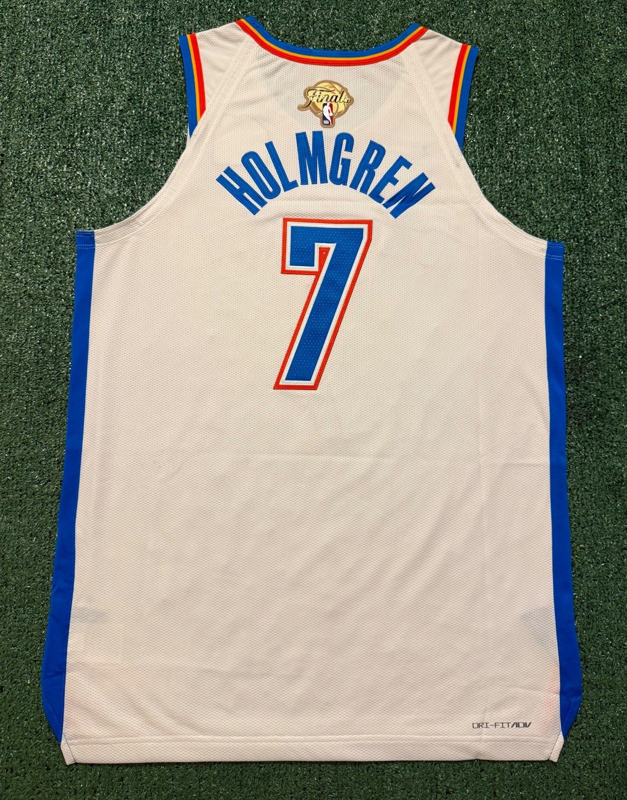 Chet Holmgren Oklahoma City Thunder Jersey #7 Nike ADV Authentic White Size 48 (L) NBA