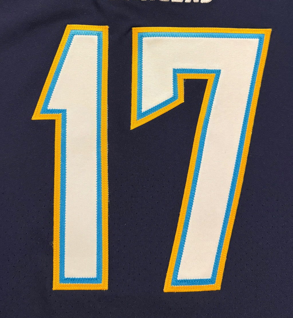 Philip Rivers Los Angeles Chargers Jersey #17 Nike Vapor Elite Navy Size 44 (L) NFL