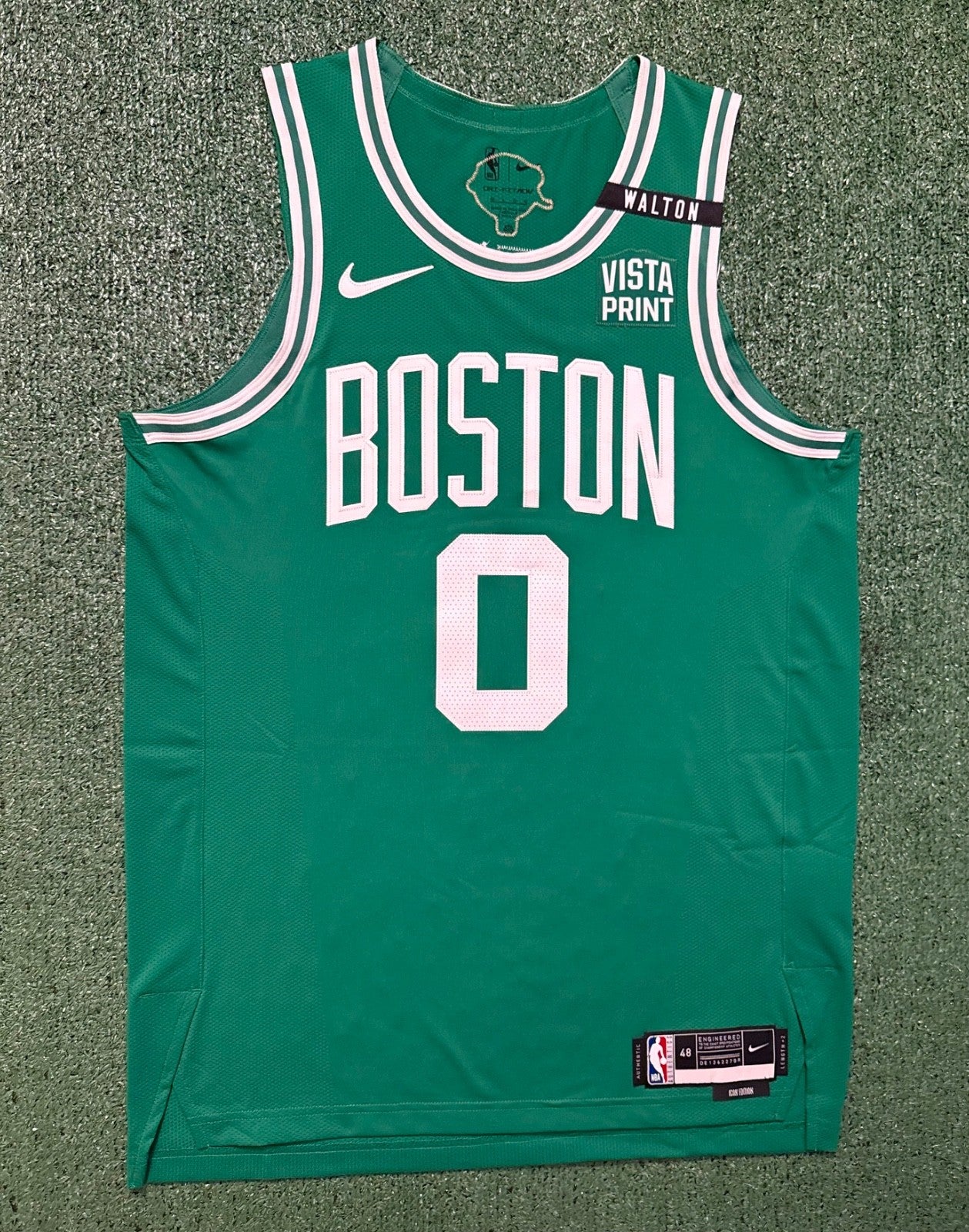 Jayson Tatum Boston Celtics Jersey #0 Nike ADV Authentic Green Size 48 (L) NBA