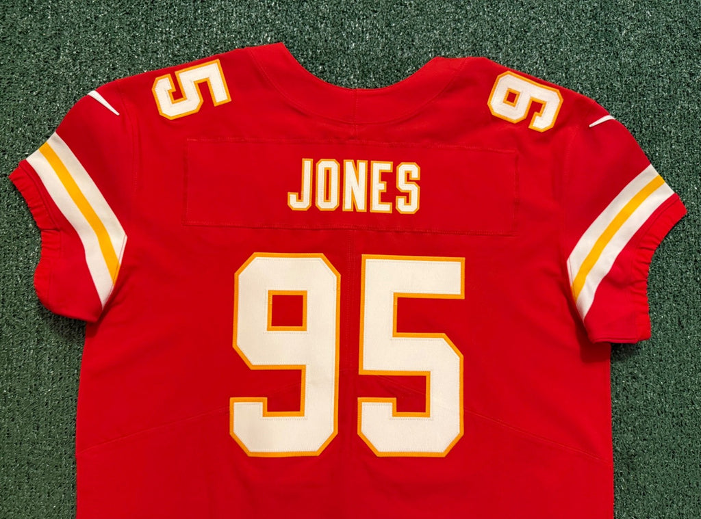 Chris Jones Kansas City Chiefs Jersey #95 Nike Vapor Elite Red Size 48 (XL) NFL