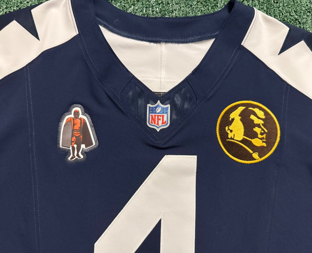 Dak Prescott Dallas Cowboys Jersey #4 Nike Vapor Fuse Elite Navy Size 44 (Large) NFL
