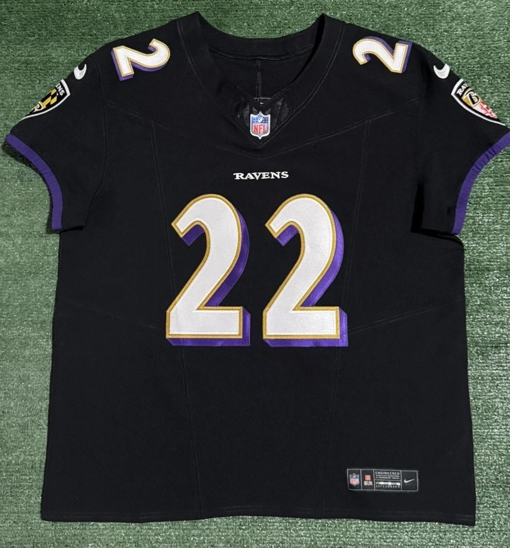 Derrick Henry Baltimore Ravens Jersey #22 Nike Vapor FUSE Elite Black Size 48 (XL) NFL