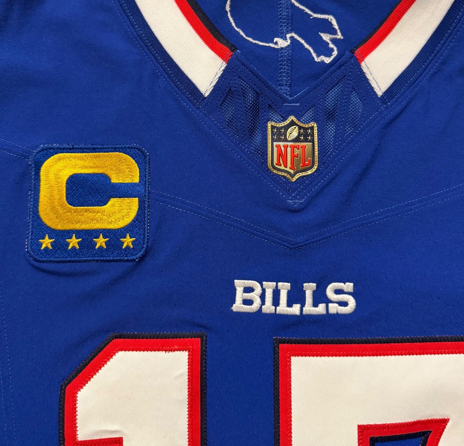 Josh Allen Buffalo Bills Jersey #17 Nike Vapor Fuse Elite Blue Size 40 (M) NFL