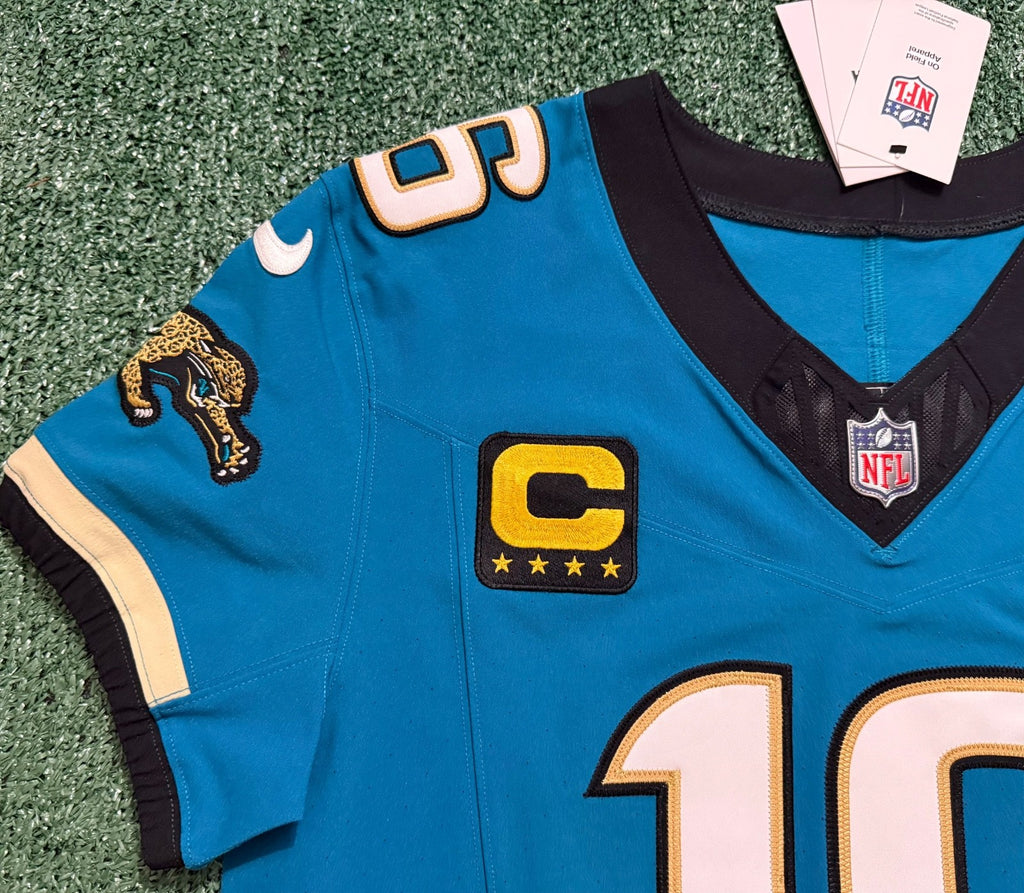 Trevor Lawrence Jacksonville Jaguars Jersey #16 Nike Vapor Fuse Elite Teal Size 44 (L) NFL