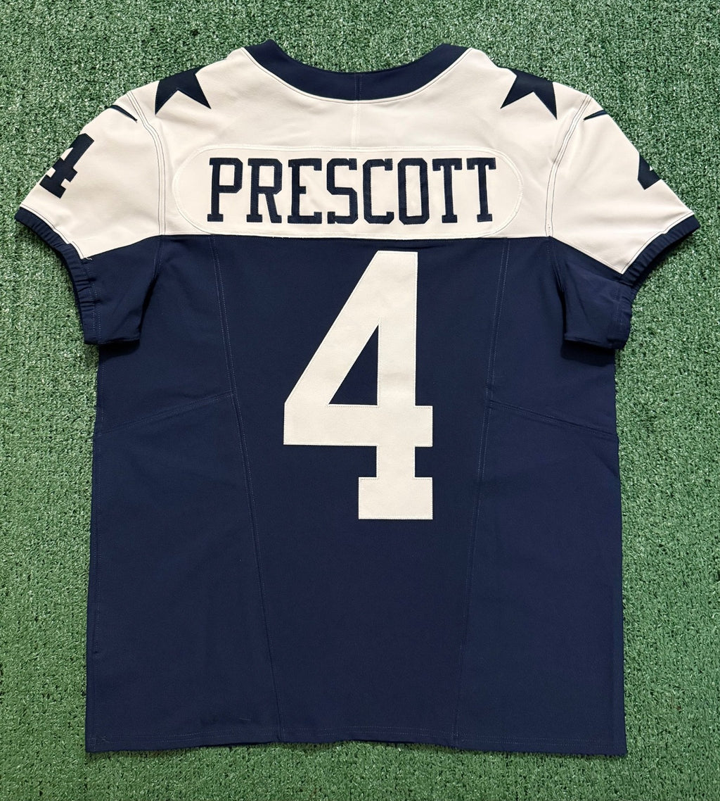 Dak Prescott Dallas Cowboys Jersey #4 Nike Vapor Fuse Elite Navy Size 44 (Large) NFL