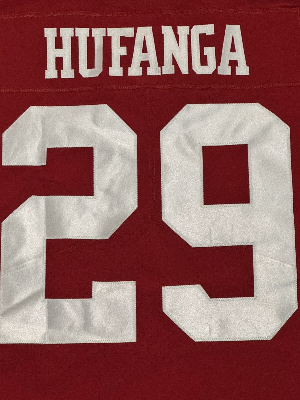 Talanoa Hufanga San Francisco 49ers Jersey #29 Nike Vapor Elite red Size 48 (XL) NFL