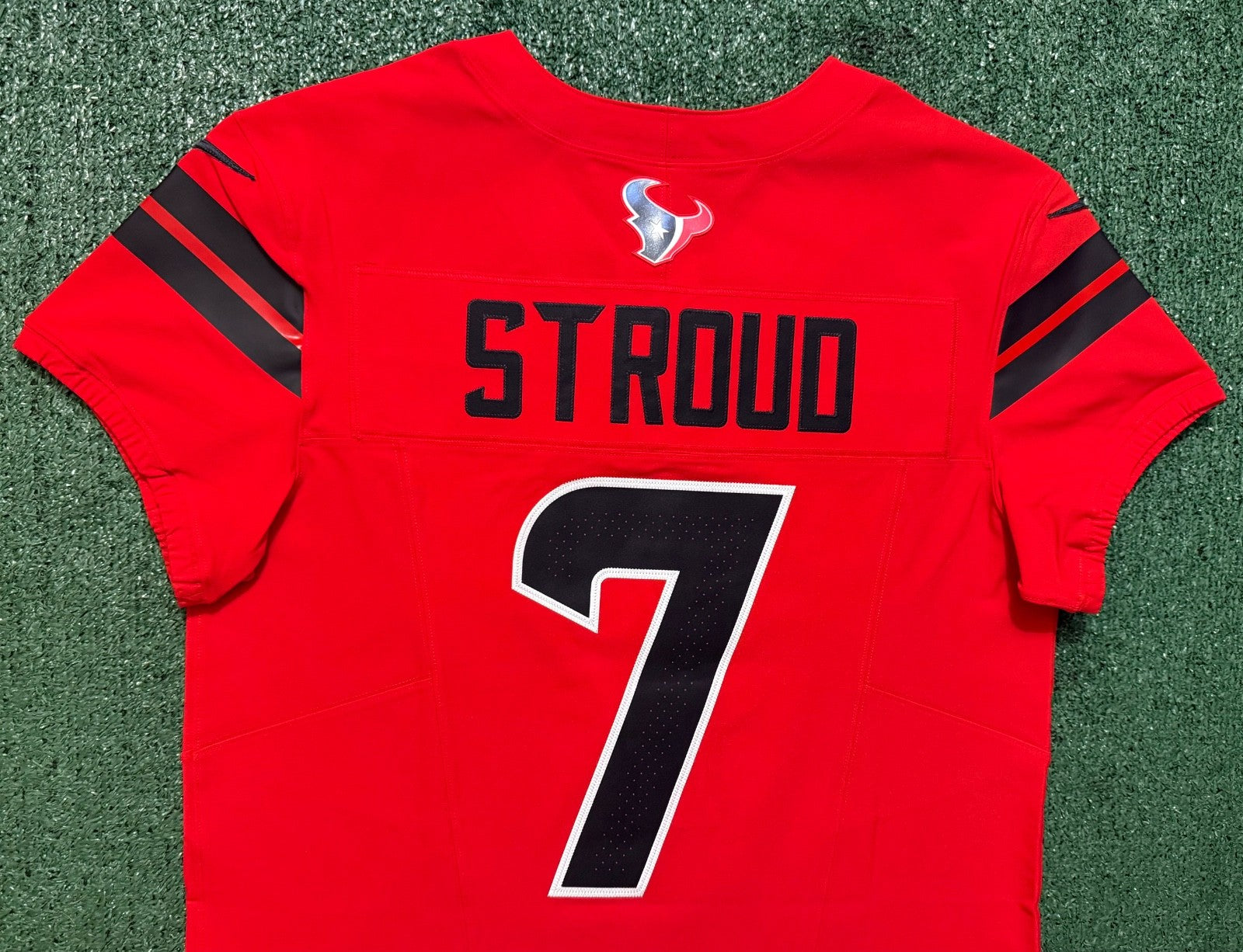 CJ Stroud Houston Texans Jersey #7 Nike Vapor Fuse Elite Red Size 44 (L) NFL