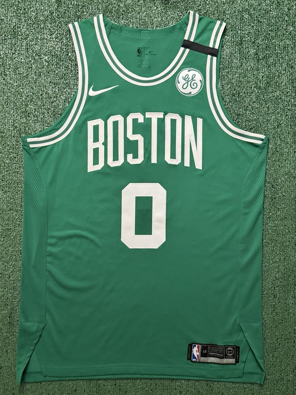 Jayson Tatum Boston Celtics Jersey #0 Nike Aeroswift Authentic Green Size 48 (Large) NBA