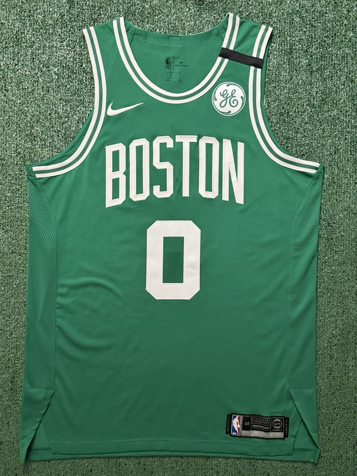 Jayson Tatum Boston Celtics Jersey #0 Nike Aeroswift Authentic Green Size 48 (Large) NBA