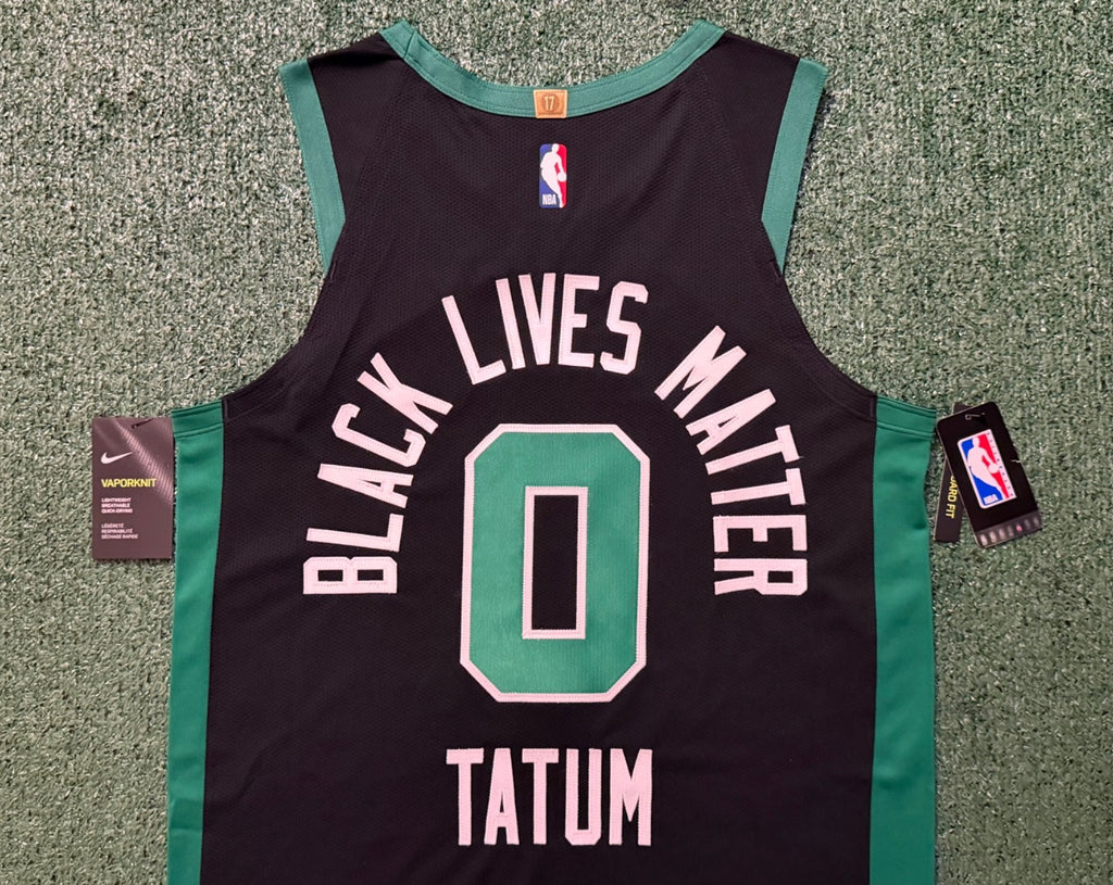 Jayson Tatum Boston Celtics Jersey #0 Nike VaporKnit Authentic Black Size 44 (M) NBA