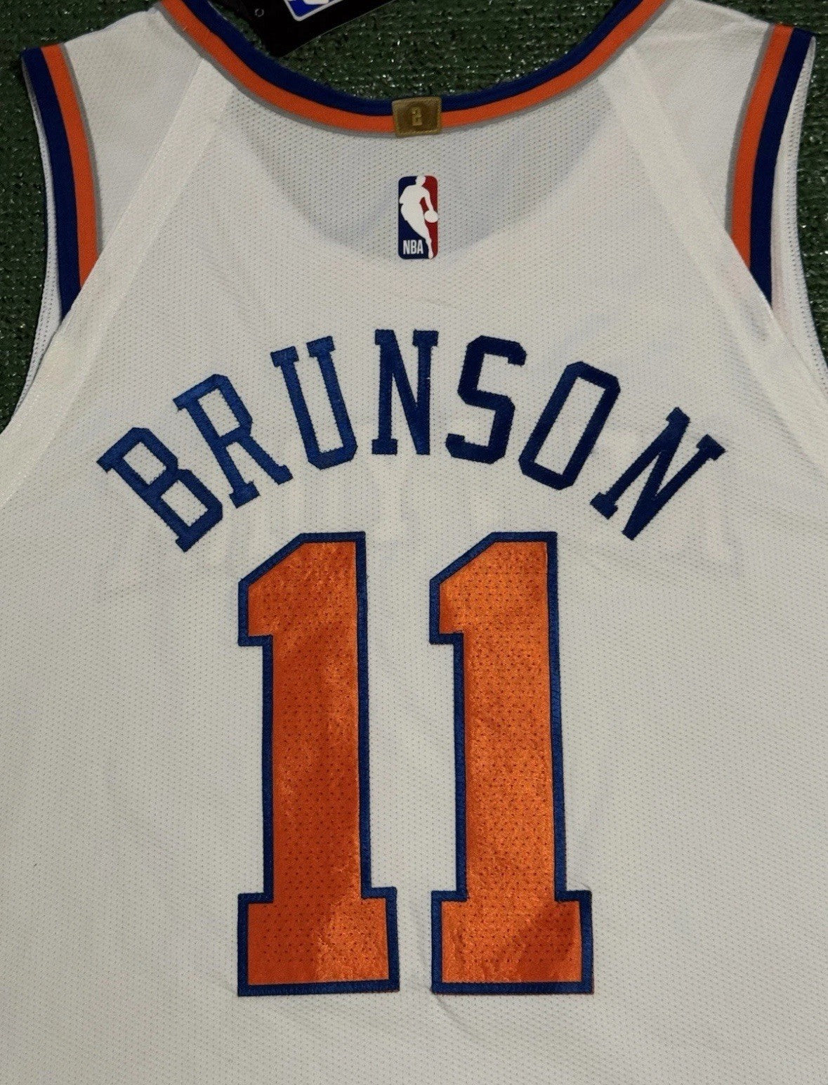 Jalen Brunson New York Knicks Jersey #11 Nike VaporKnit Authentic White Size 52 (XL) NBA