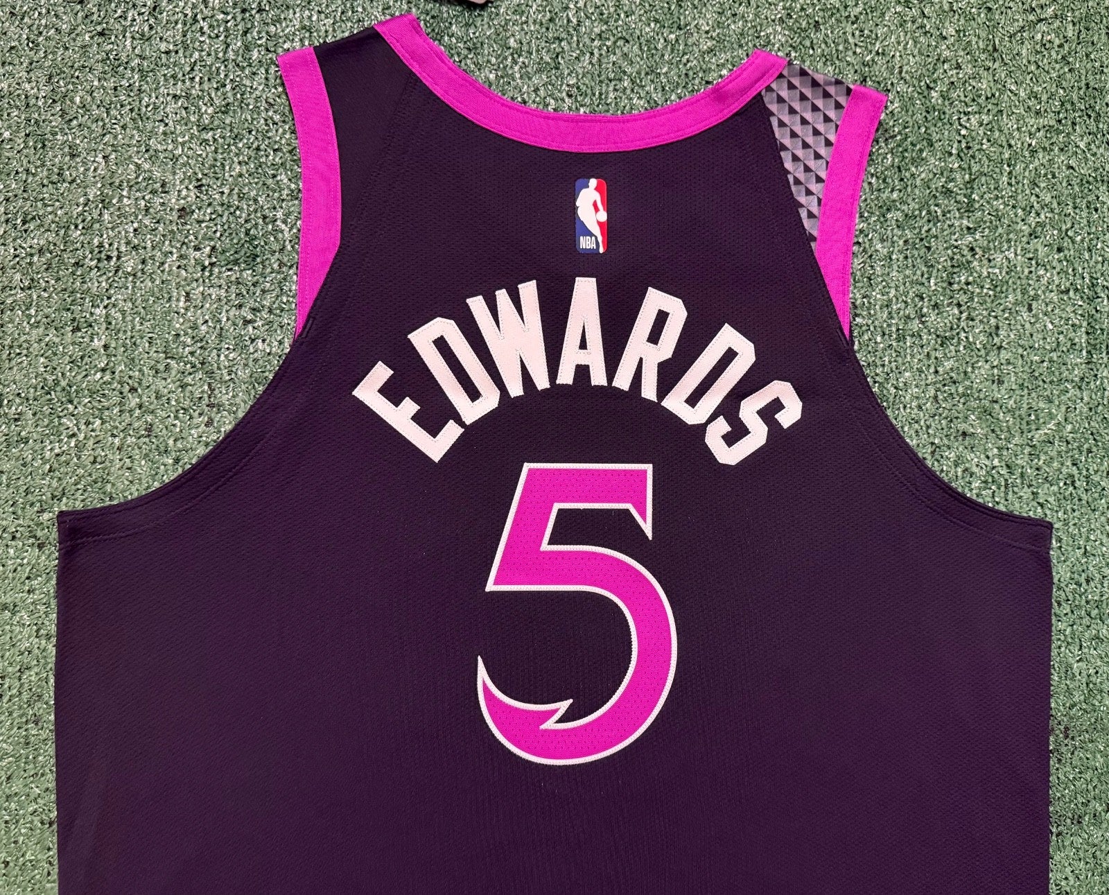Anthony Edwards Minnesota Timberwolves Jersey #5 Nike ADV Authentic Black Size 48 (L) NBA