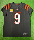 Joe Burrow Cincinnati Bengals Jersey #9 Nike Vapor FUSE Elite Black Size 44 (L) NFL