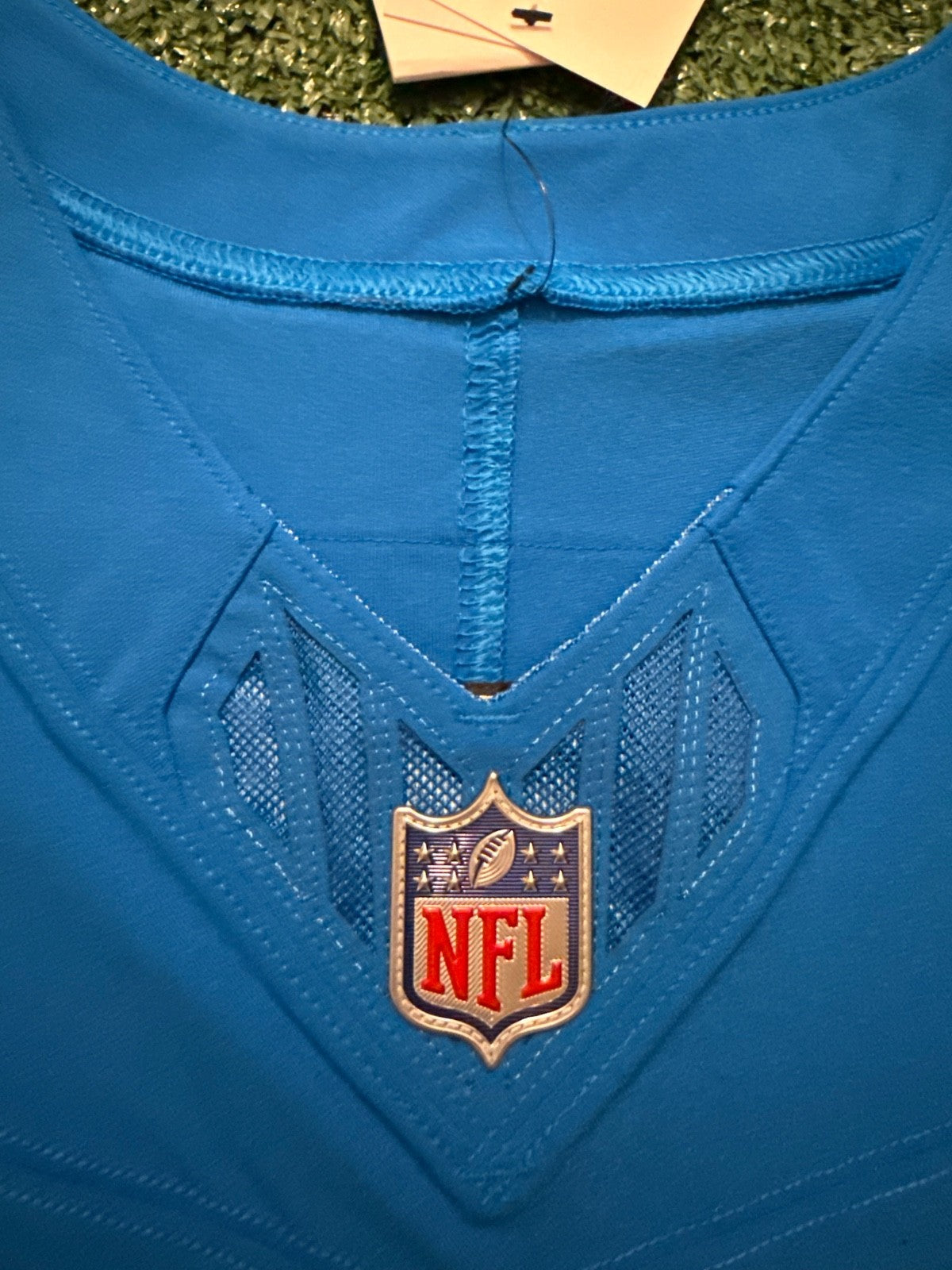 Aidan Hutchinson Detroit Lions Jersey #97 Nike Vapor FUSE Elite Blue size 44 (Large) NFL