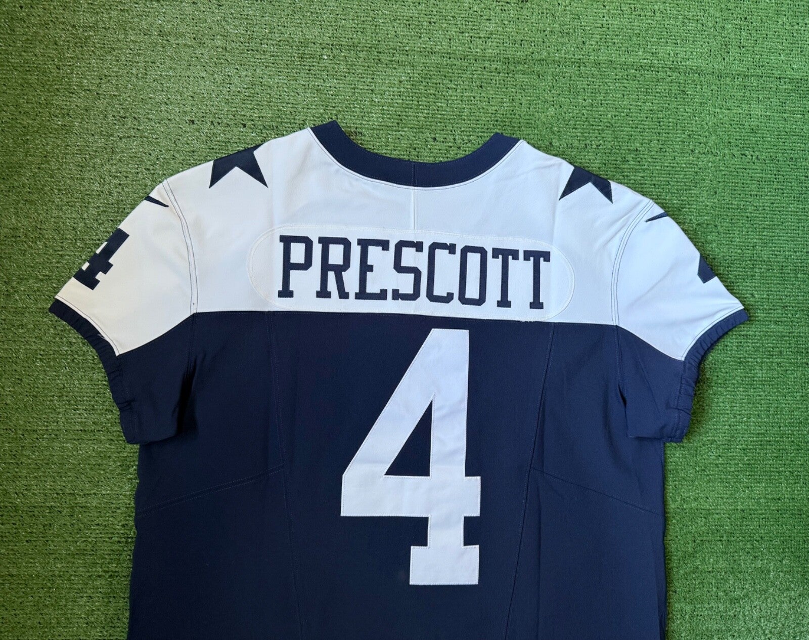 Dak Prescott Dallas Cowboys Jersey #4 Nike Vapor Fuse Elite Navy Size 48 (XL) NFL