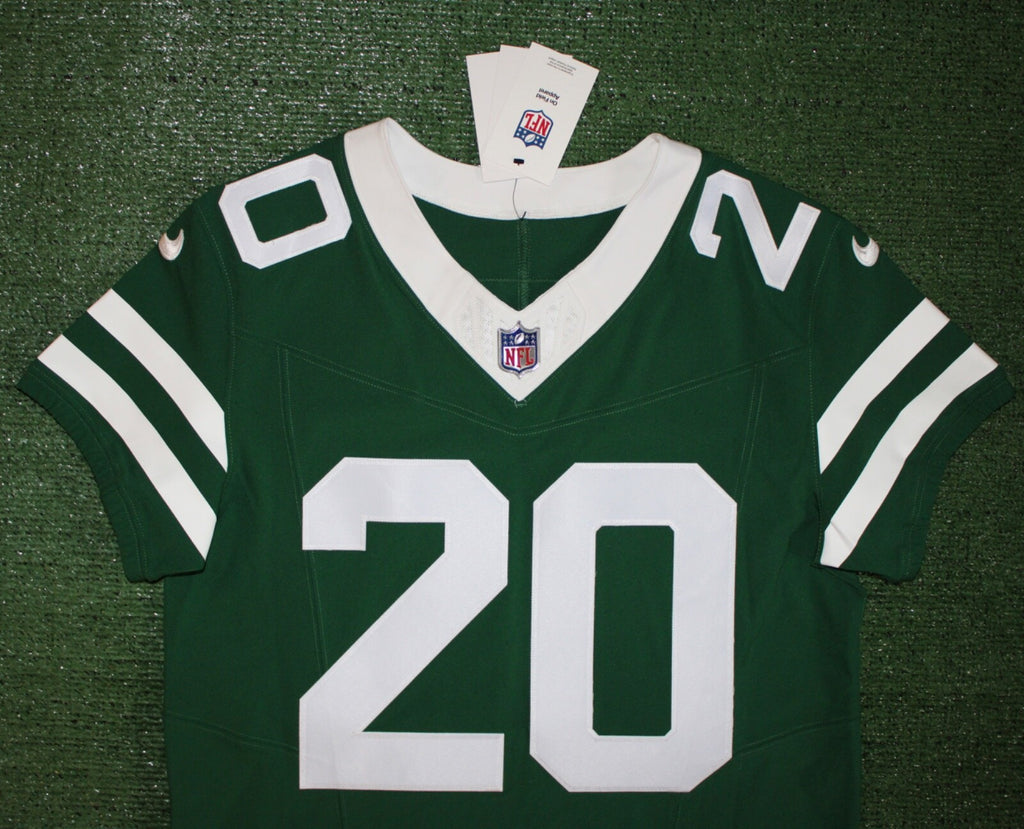 Breece Hall New York Jets Jersey #20 Nike Vapor Fuse Elite Green Size 40 (M) NFL