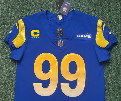 Aaron Donald Los Angeles Rams Jersey #99 Nike Vapor Elite Blue Size 40 (Medium) NFL