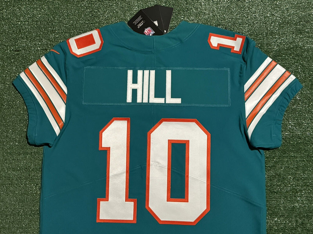 Tyreek Hill Miami Dolphins Jersey #10 Nike Vapor Elite Blue Size 44 (L) NFL