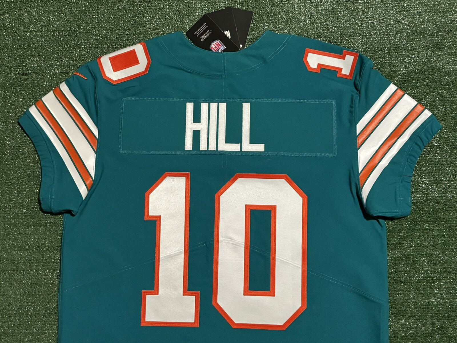 Tyreek Hill Miami Dolphins Jersey #10 Nike Vapor Elite Blue Size 44 (L) NFL