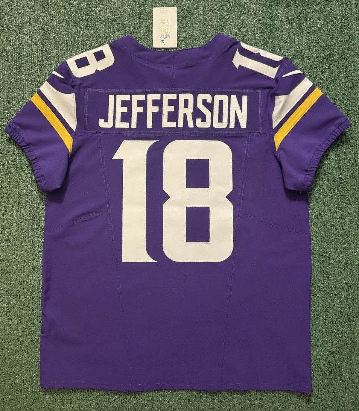 Justin Jefferson Minnesota Vikings Jersey #18 Nike Vapor FUSE Elite Purple Size 44 (Large) NFL
