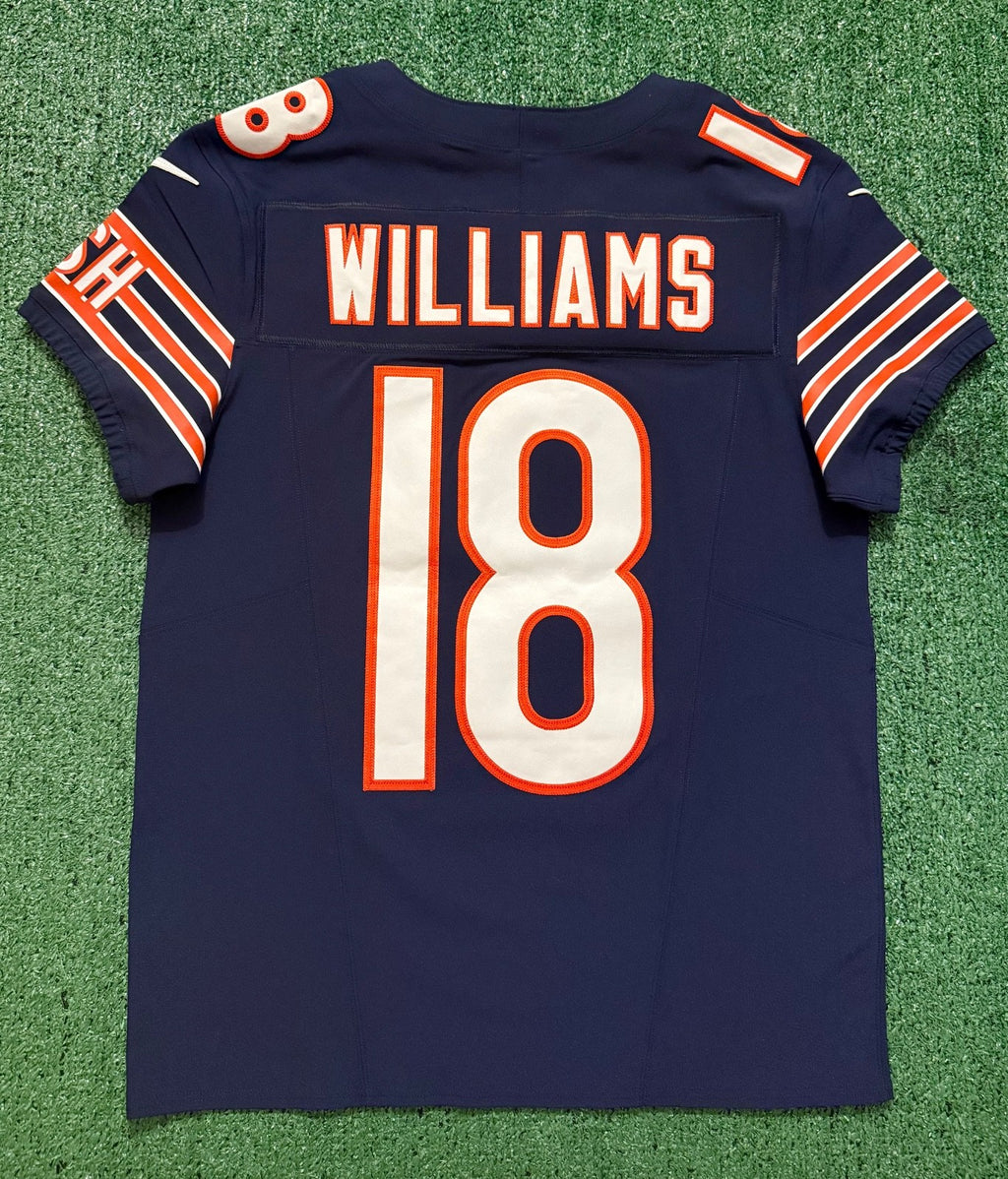 Caleb Williams Chicago Bears Jersey #18 Nike Vapor FUSE Elite Navy Size 40 (Medium) NFL