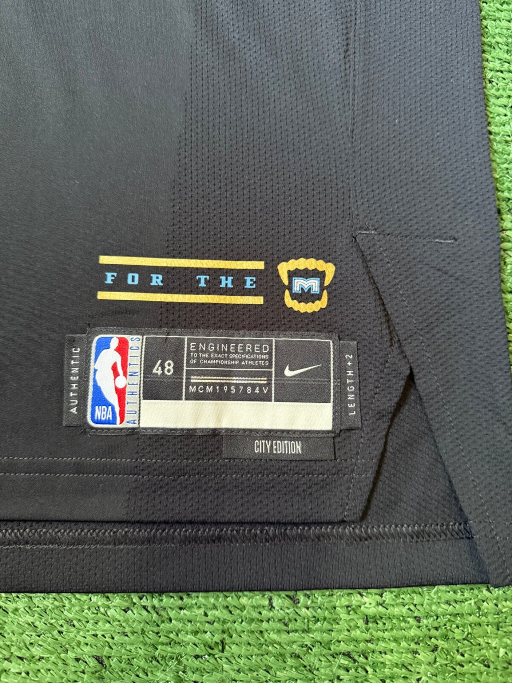 Ja Morant Memphis Grizzlies Autographed Jersey #12 Nike ADV Authentic Blue Size 48 (L) NBA