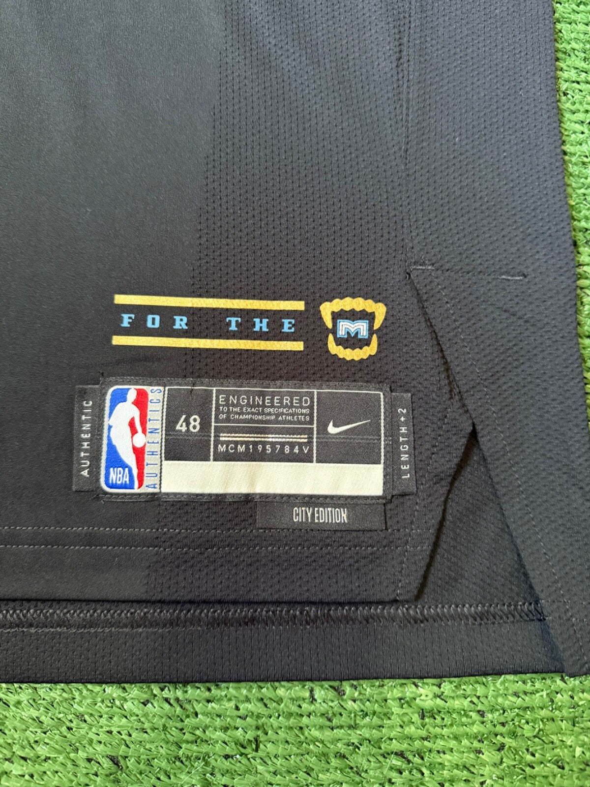 Ja Morant Memphis Grizzlies Autographed Jersey #12 Nike ADV Authentic Blue Size 48 (L) NBA