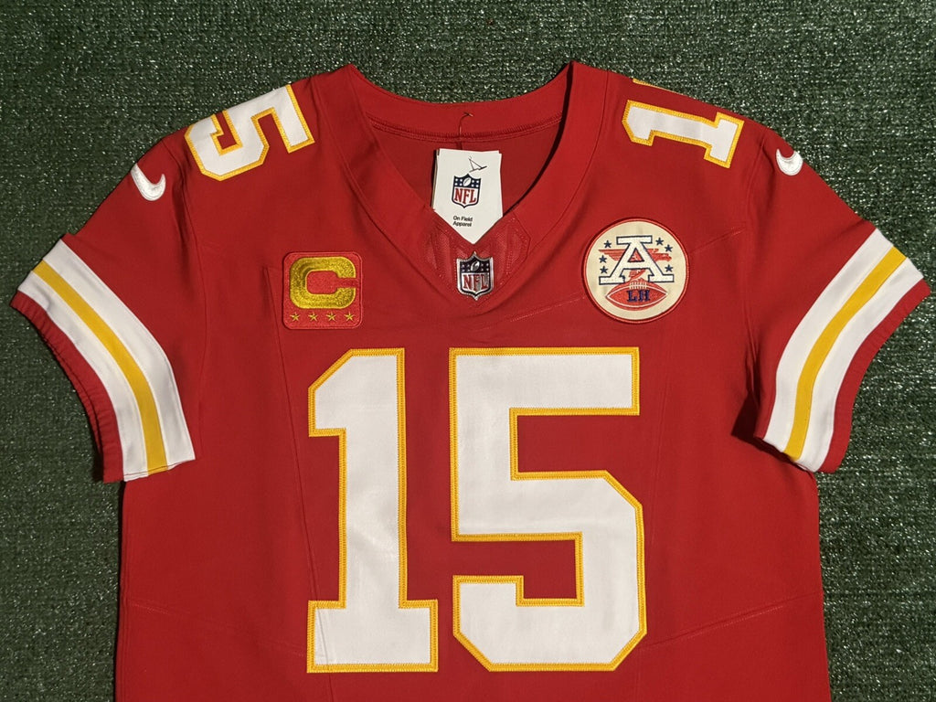 Patrick Mahomes Kansas City Chiefs Jersey #15 Nike Vapor FUSE Elite Red Size 44 (L) NFL