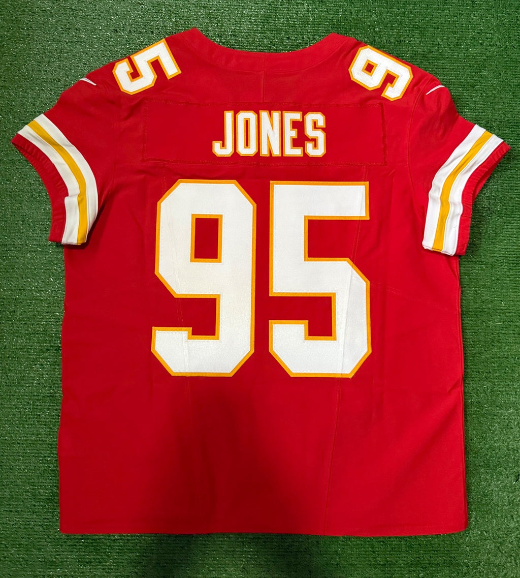 Chris Jones Kansas City Chiefs Jersey #95 Nike Vapor Fuse Elite Red Size 48 (XL) NFL