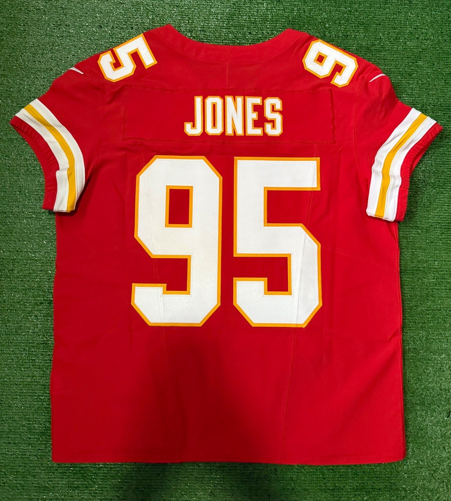 Chris Jones Kansas City Chiefs Jersey #95 Nike Vapor Fuse Elite Red Size 48 (XL) NFL