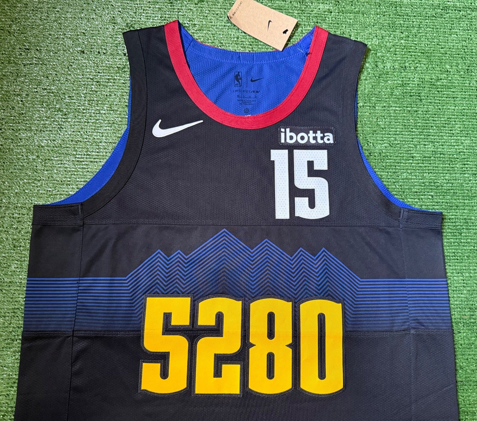 Nikola Jokic Denver Nuggets Jersey #15 Nike ADV Authentic Black Size 48 (L) NBA