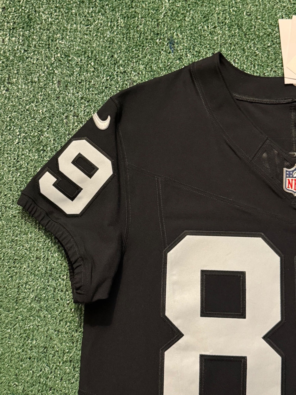 Brock Bowers Las Vegas Raiders Jersey #89 Nike Vapor Fuse Elite Black Size 40 (M) NFL
