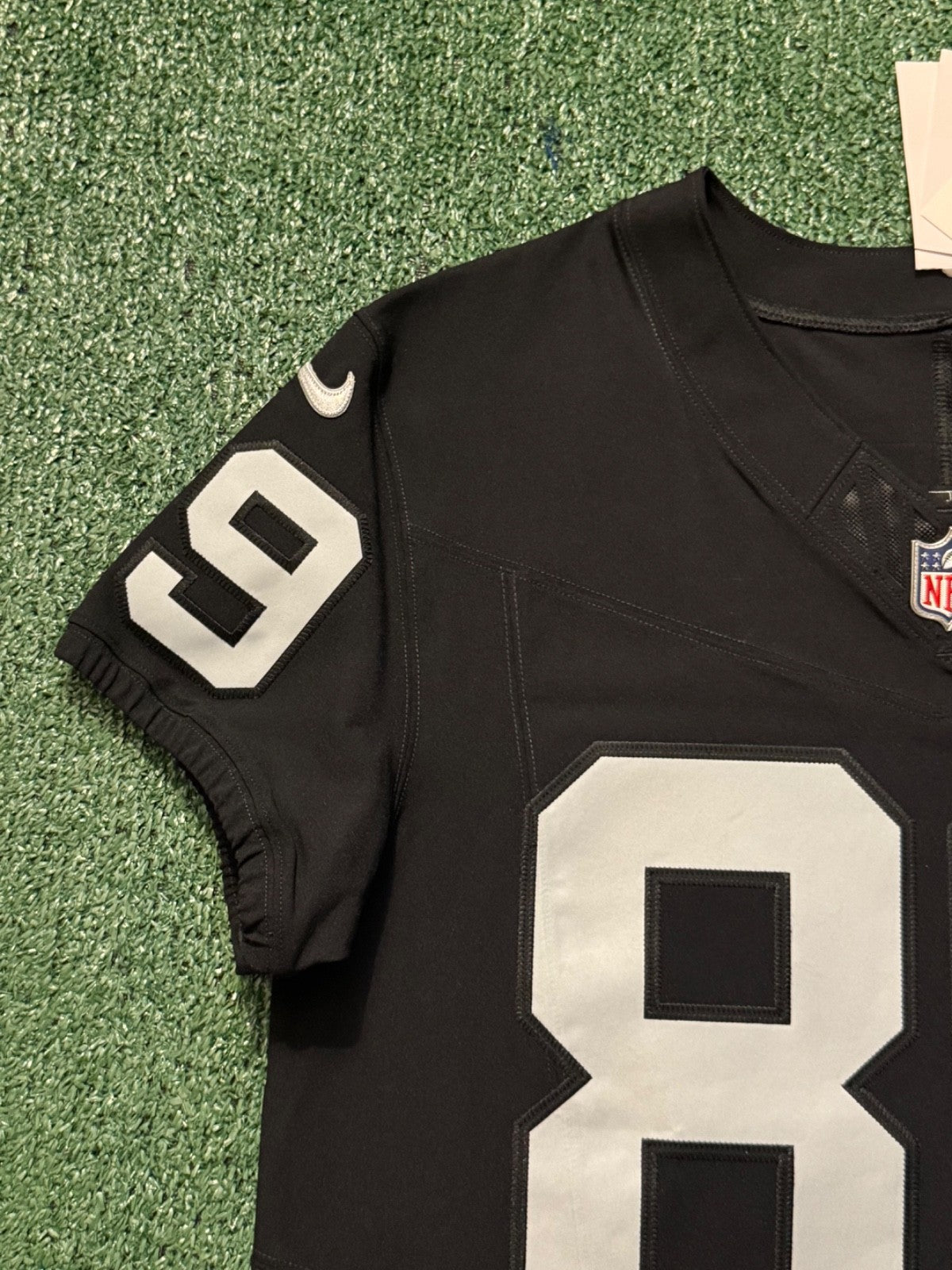 Brock Bowers Las Vegas Raiders Jersey #89 Nike Vapor Fuse Elite Black Size 40 (M) NFL