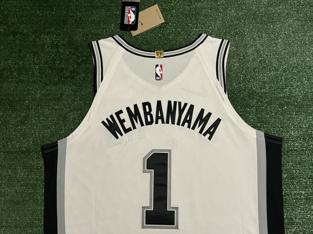 Victor Wembanyama San Antonio Spurs Jersey #1 Nike ADV Authentic White Size 52 (XL) NBA