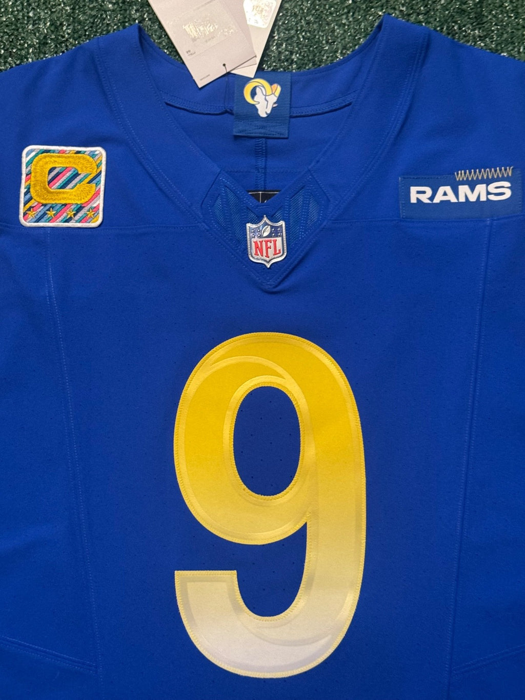 Matthew Stafford Los Angeles Rams Jersey #9 Nike Vapor FUSE Elite blue Size 44 (Large) NFL