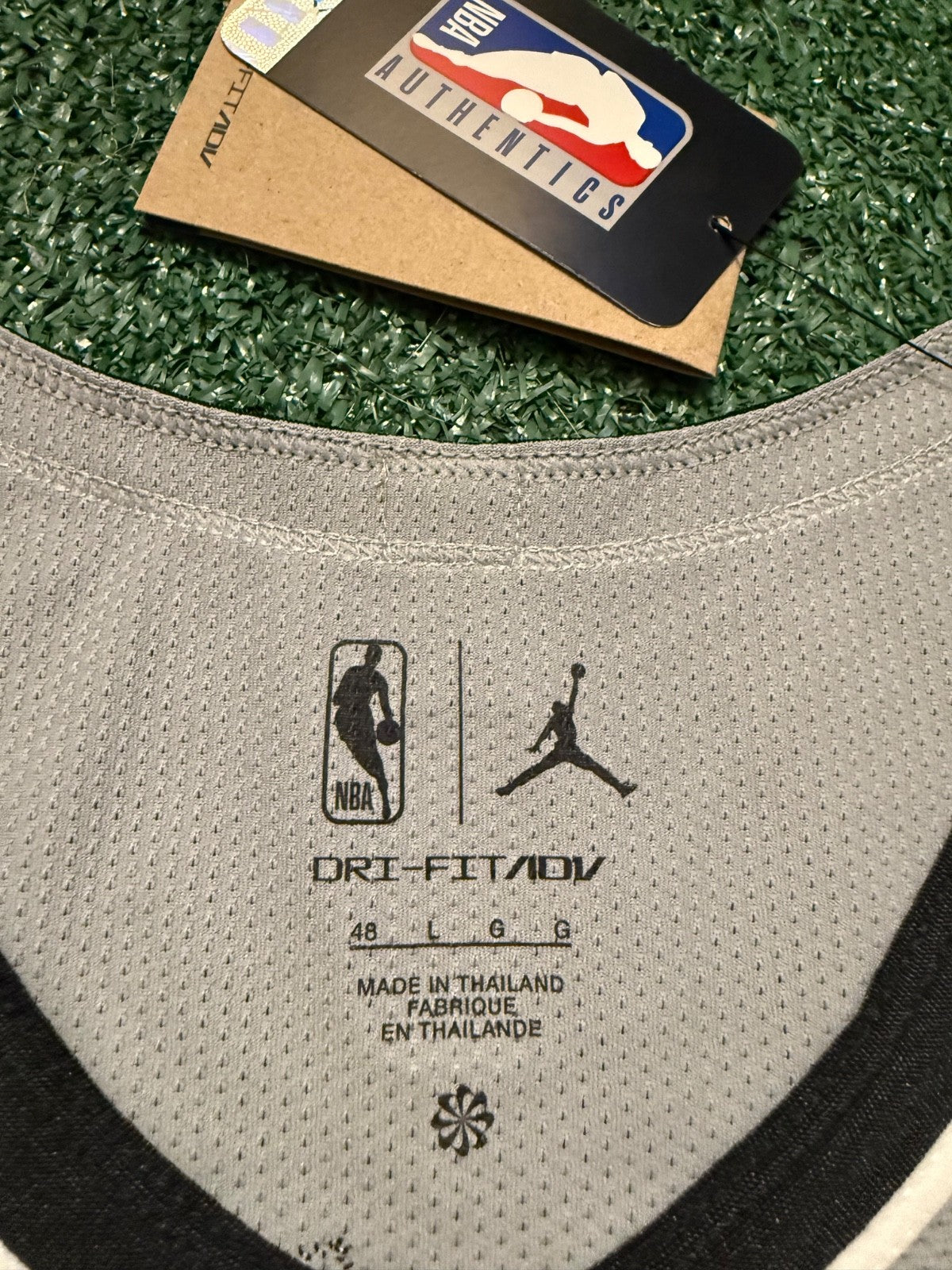 Victor Wembanyama San Antonio Spurs Jersey #1 Nike ADV Authentic Gray Size 48 (L) NBA