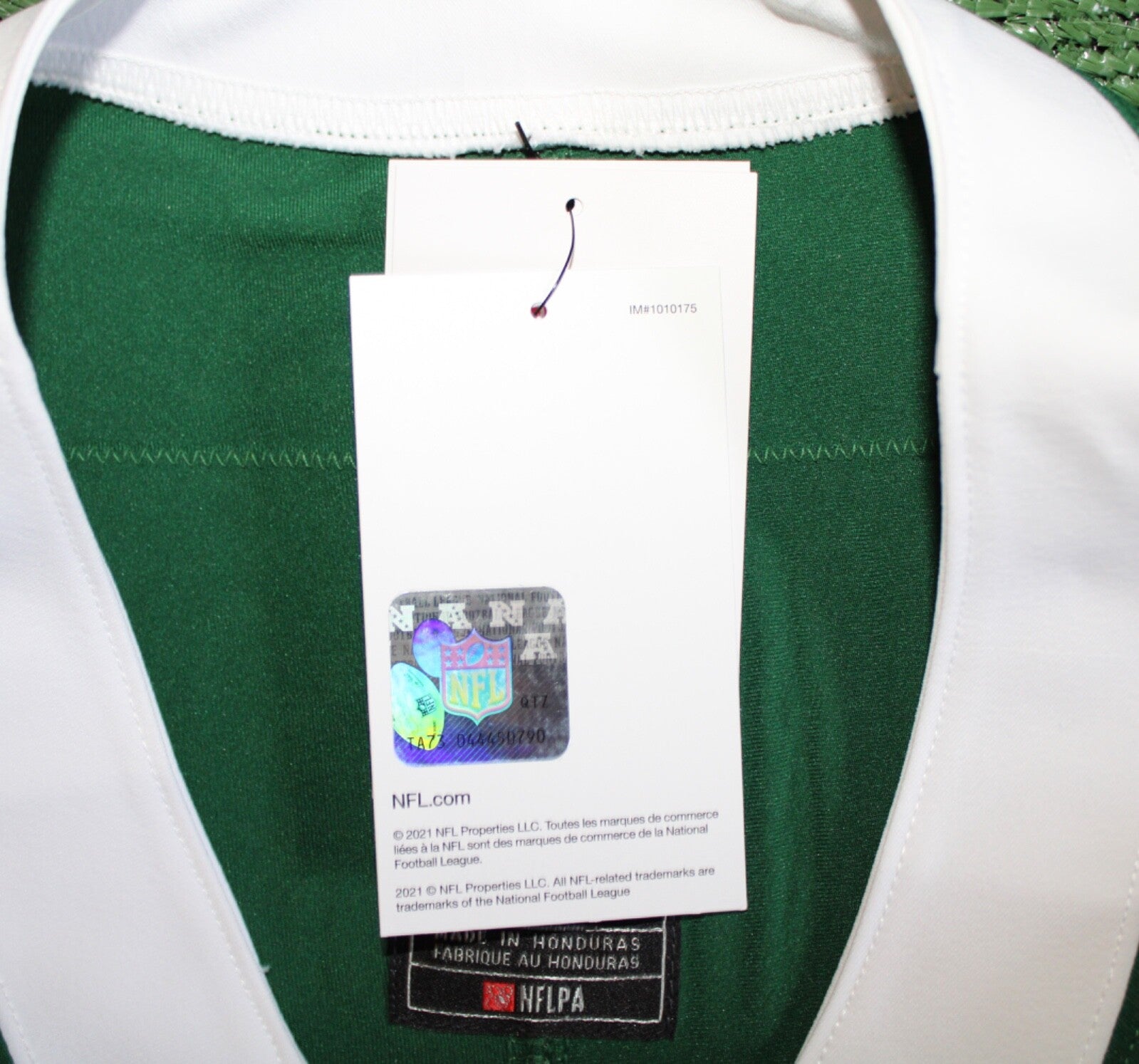 Breece Hall New York Jets Jersey #20 Nike Vapor Fuse Elite Green Size 40 (M) NFL