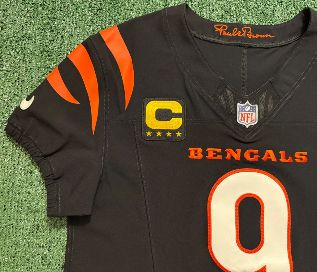Joe Burrow Cincinnati Bengals Jersey #9 Nike Vapor FUSE Elite Black Size 40 (M) NFL